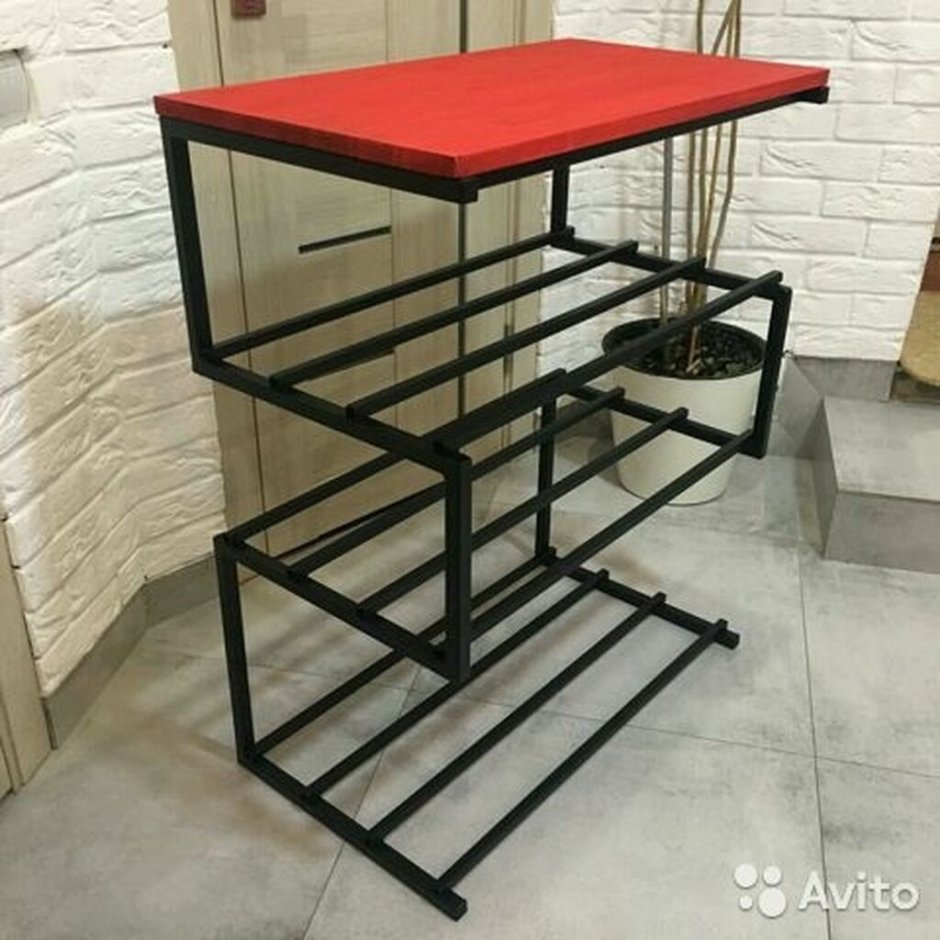 Обувница из сантехнических труб