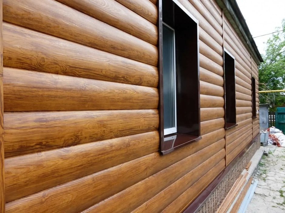 Сайдинг "блок Хаус бревно" RAL (100,135,136,200,282 Корея)