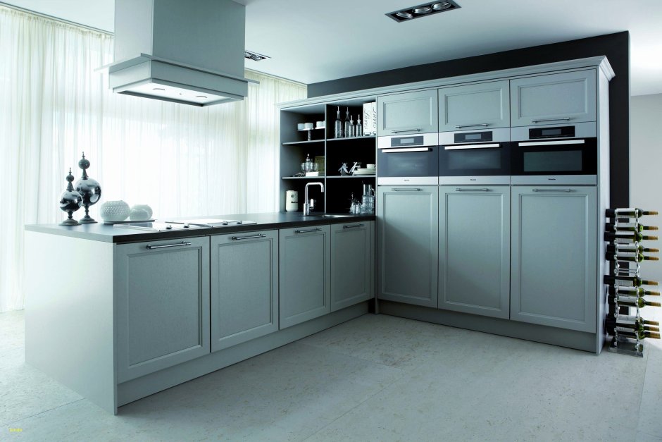 Кухня МАКБЕРРИ серый жемчуг