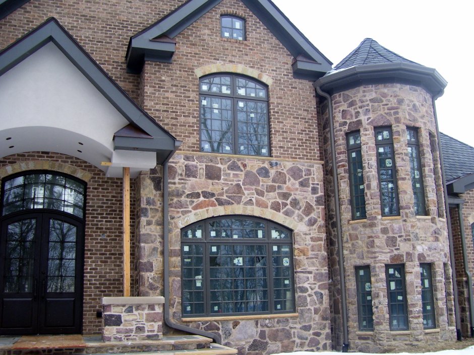 Фасад из декоративного бетона