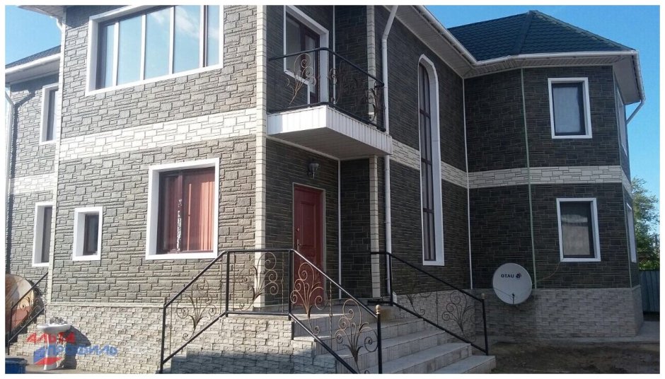 Фасадные панели Альта профиль камень серый