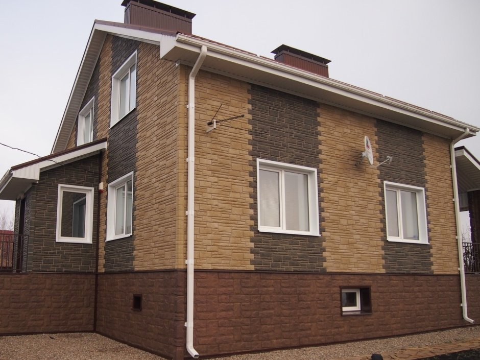 Дом панель под камень Альта-профиль