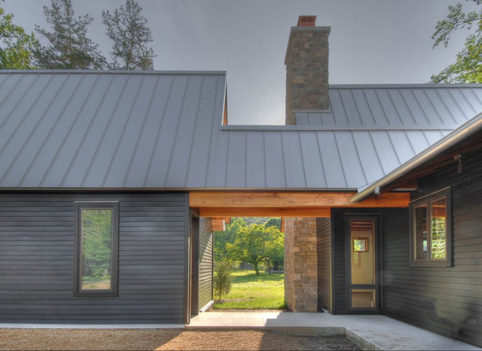 Фальцевая кровля двускатная