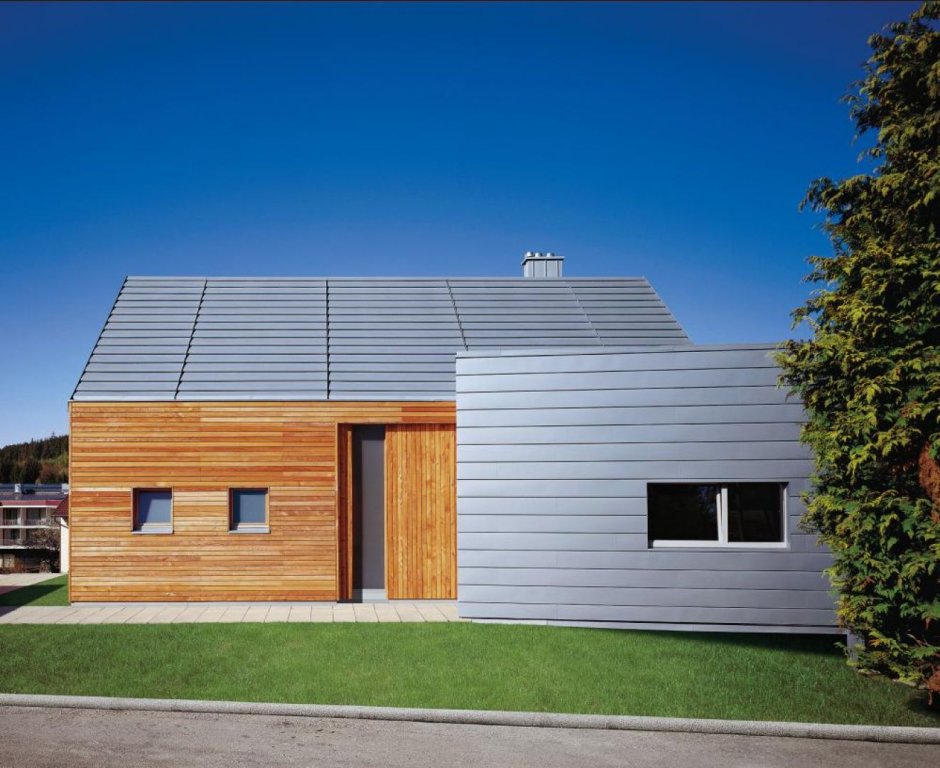 Фальцевый фасад барнхаус