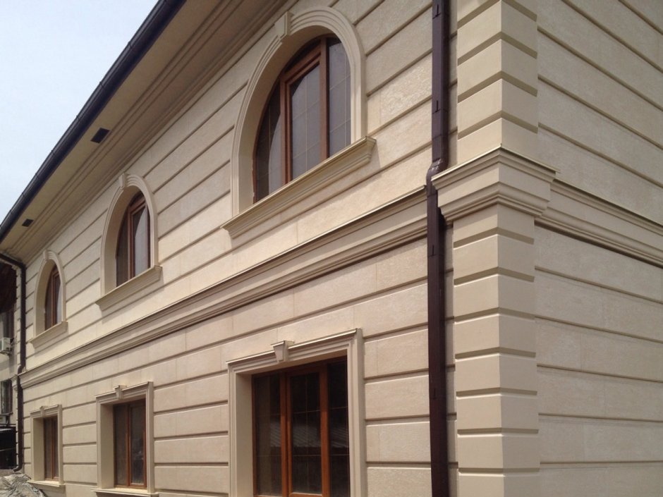 Жидкий травертин фасад 2020