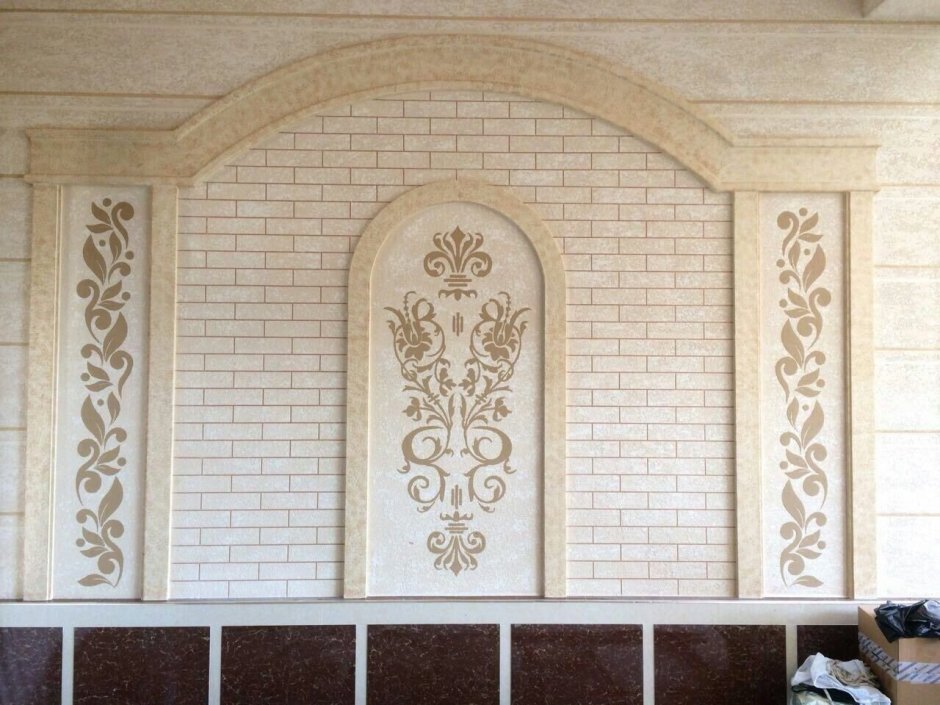 Хайтек травертин фасад Узбекистан