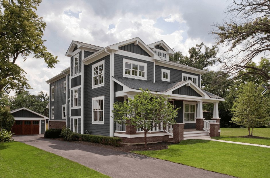 Фасад в американском стиле