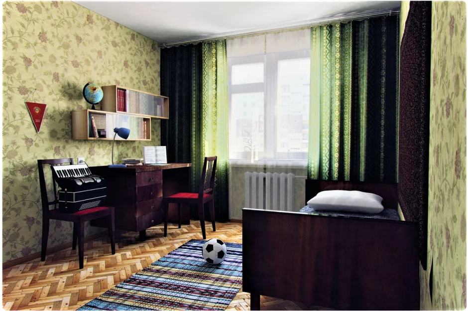Советская квартира интерьер