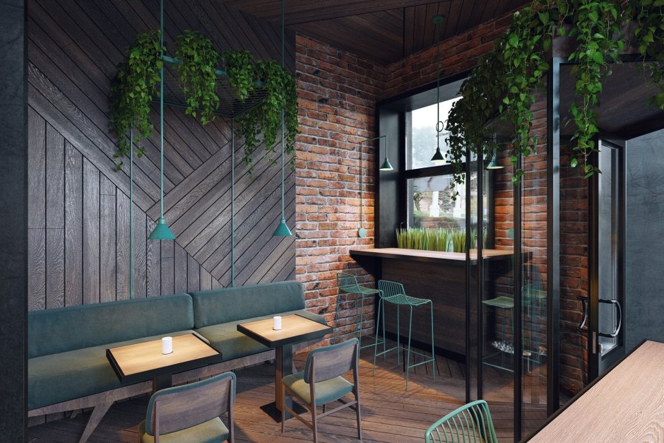 Кофейня в стиле лофт