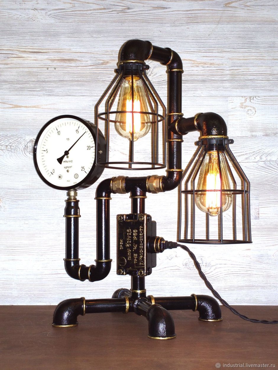 Настенные часы Римский ретро Loft черный 60см w79