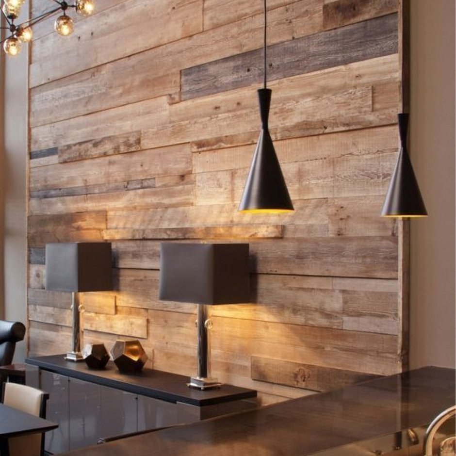 Деревянные панели в интерьере