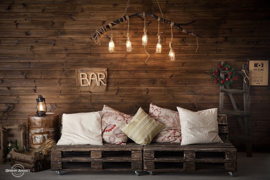 Фотозона в стиле лофт