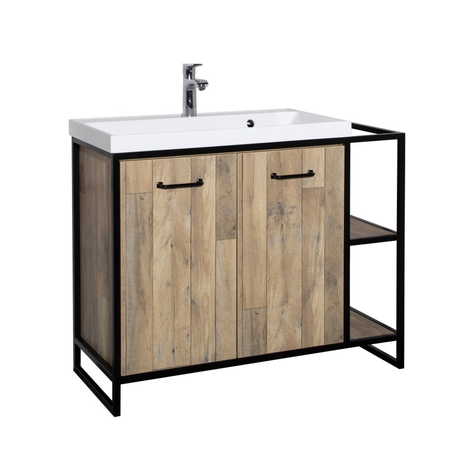 Тумба под раковину Акватон лофт фабрик 65 дуб Кантри 1a242301ltdy0