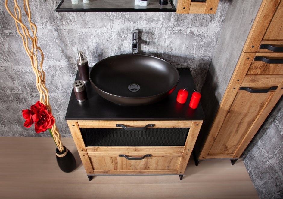 Тумба в ванную в стиле лофт