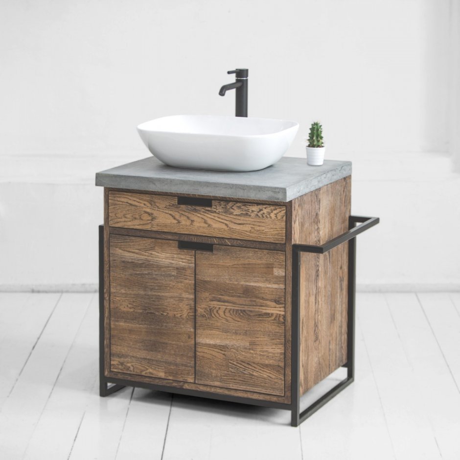 Тумбы под раковину в стиле лофт 80х30