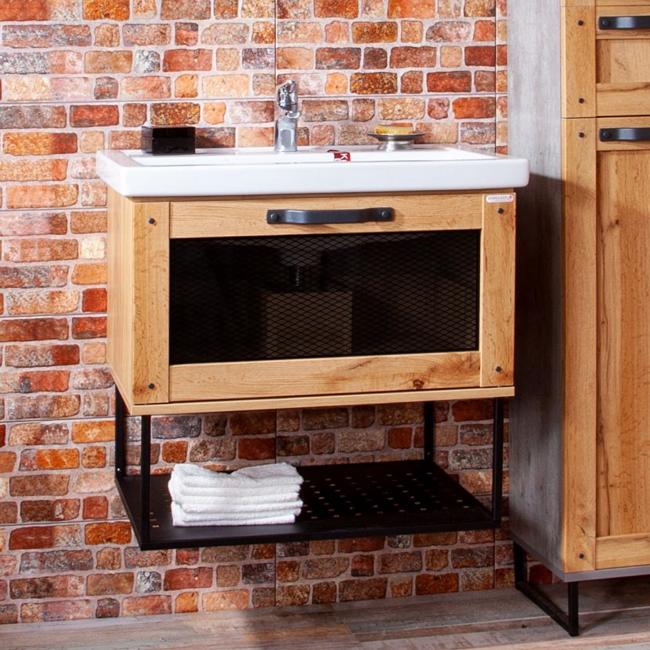 Тумба для ванной в стиле лофт