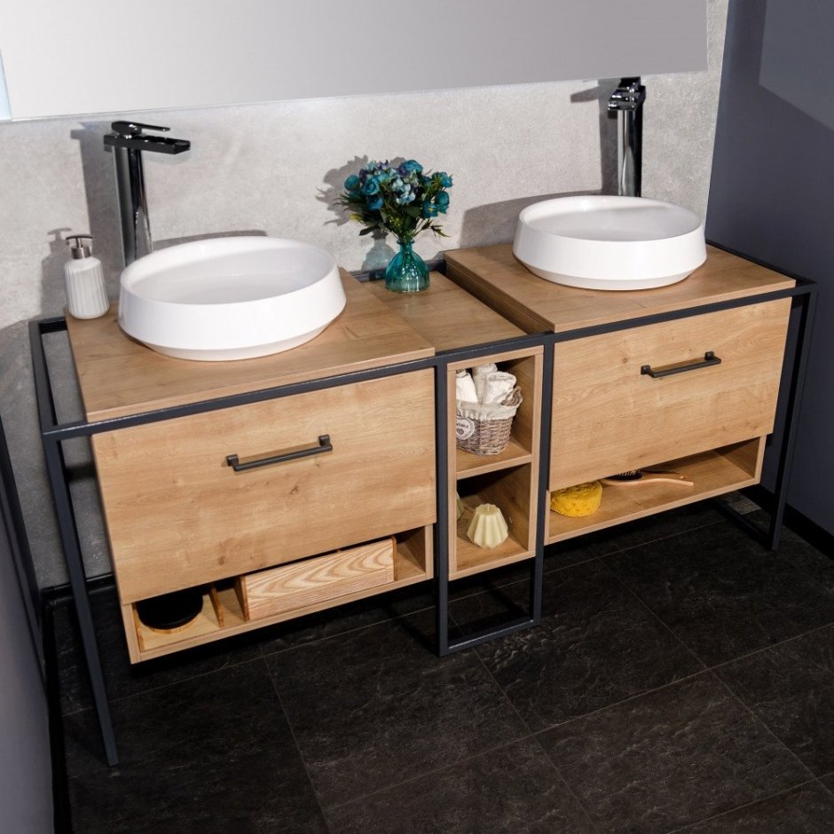 Тумба SL лофт 1.1 60/80 Гамбия (раковина Classic 60)