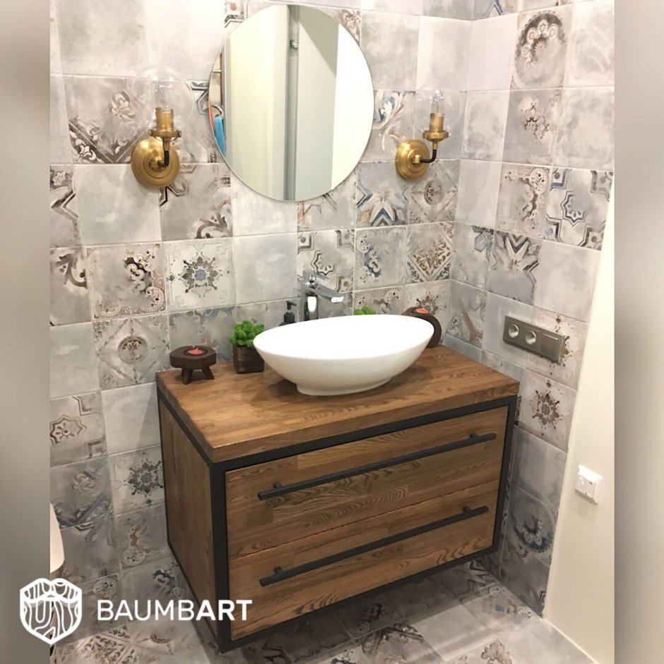 Тумба под раковину лофт 120х50