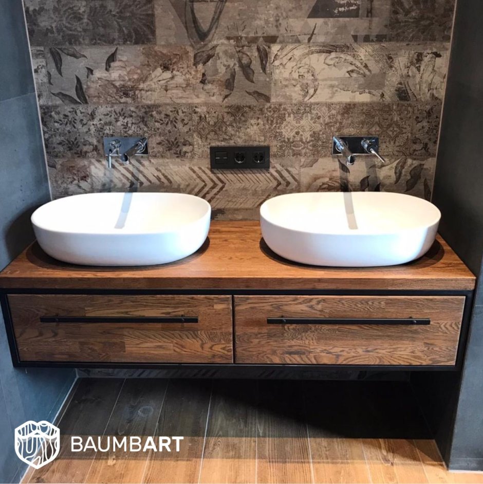 Тумба под раковину лофт 120х50