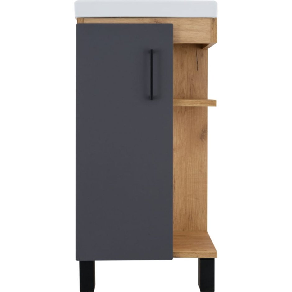 Тумба под раковину Aquaton лофт фабрик 80 1a242401ltdy0 дуб Кантри