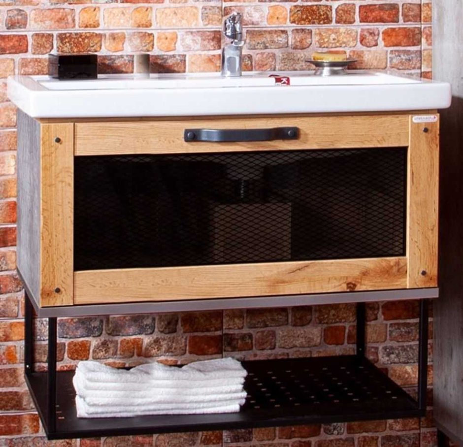 Тумба с раковиной Бриклаер лофт 70