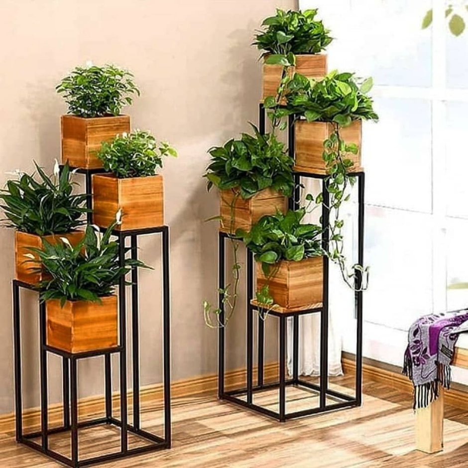 Цветочница в стиле лофт