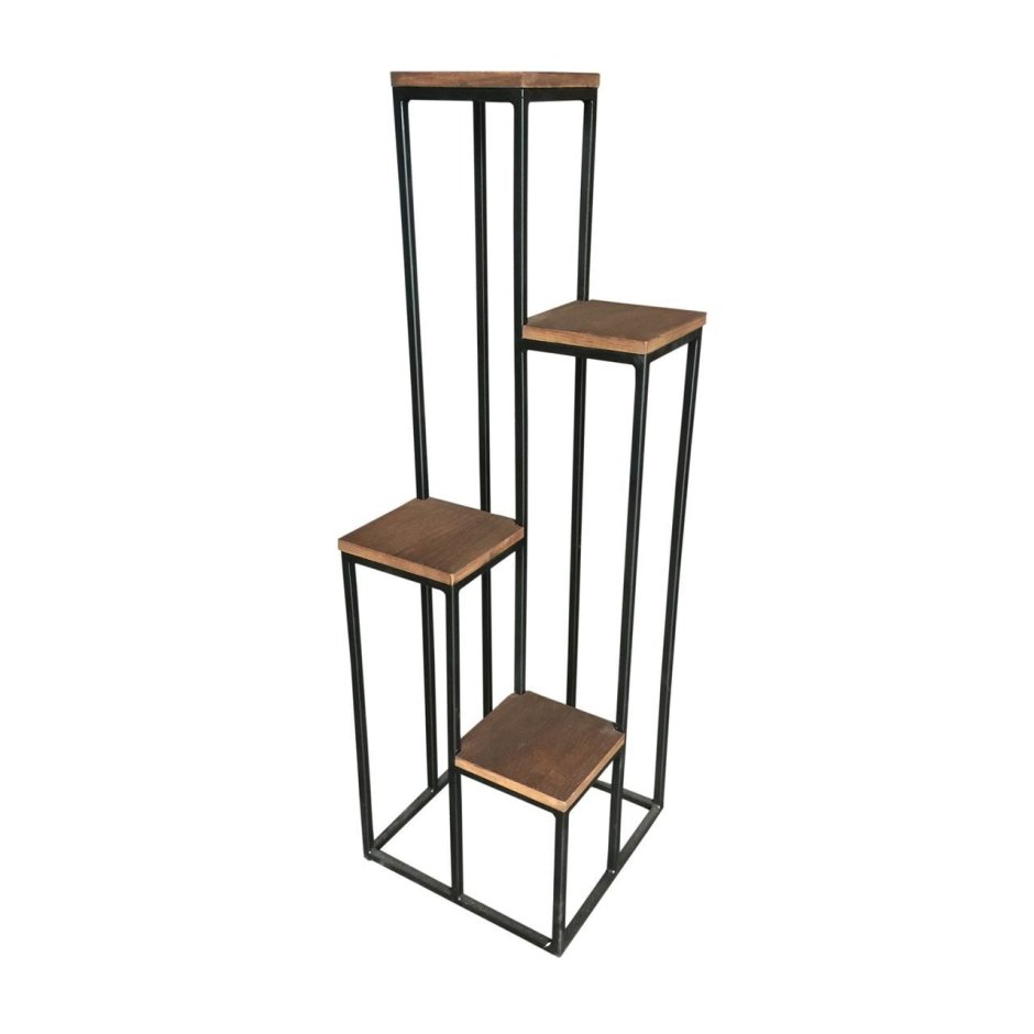 Этажерка для цветов напольная лофт
