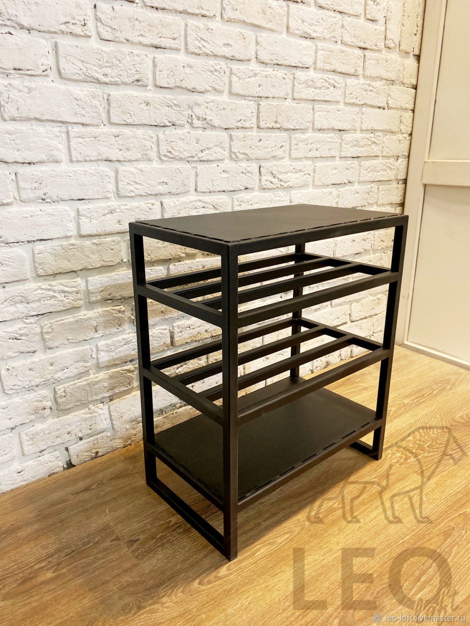 Полка для обуви настенная металлическая