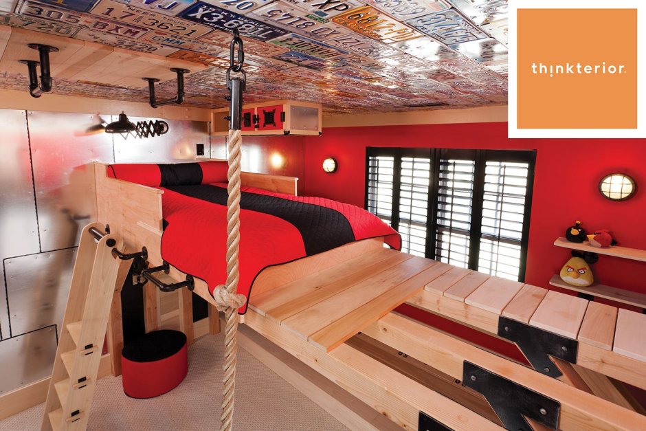 Необычная детская комната для мальчика