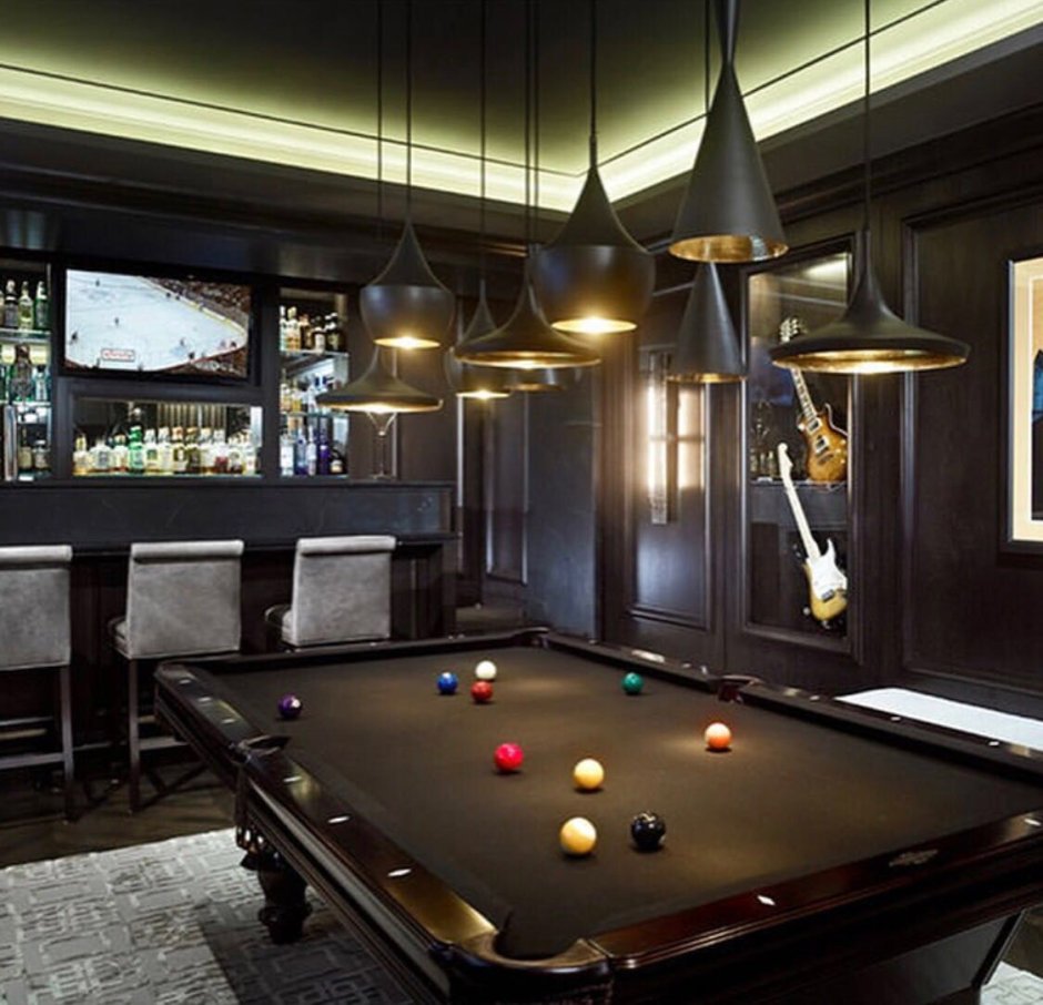 Бильярдная в стиле лофт