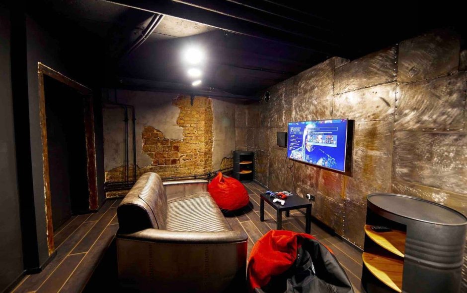 Игровой зал в стиле лофт