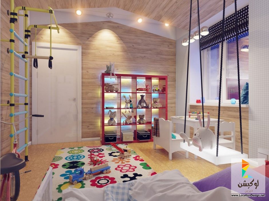 Детская комната с игровой зоной