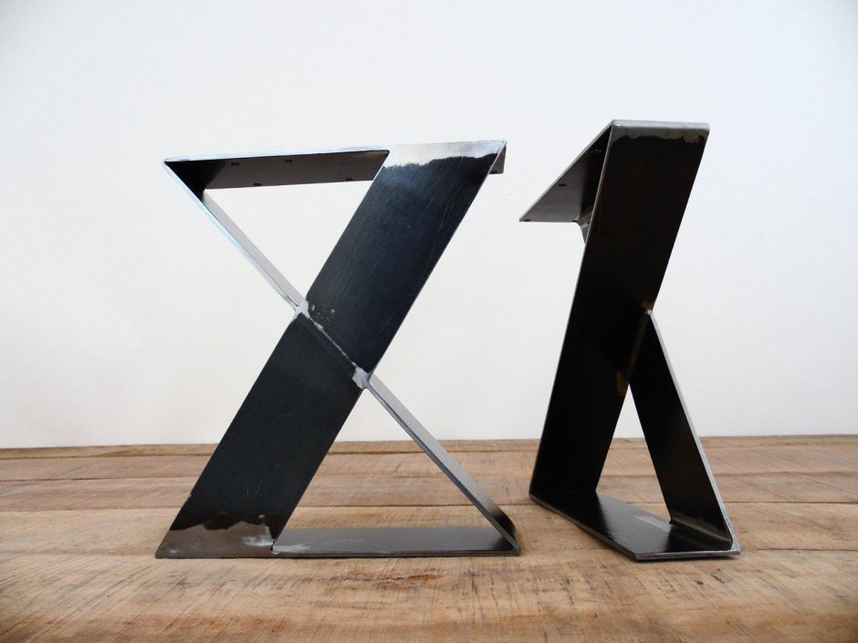 Опора для стола из металла лофт 400х710