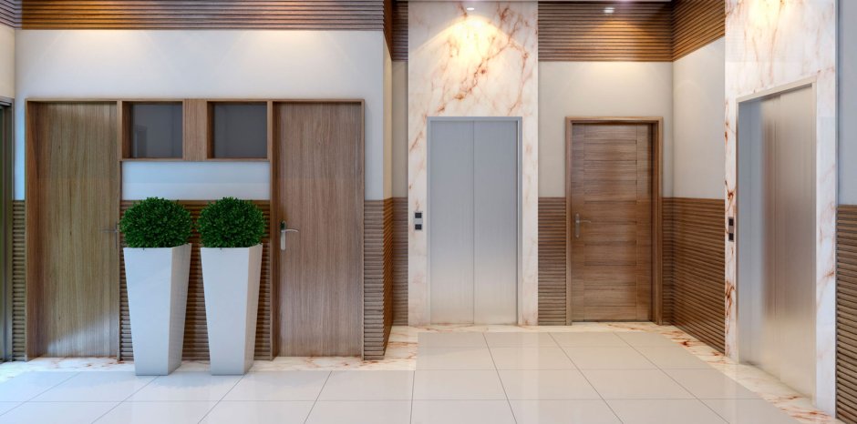 Подъезд в современном стиле