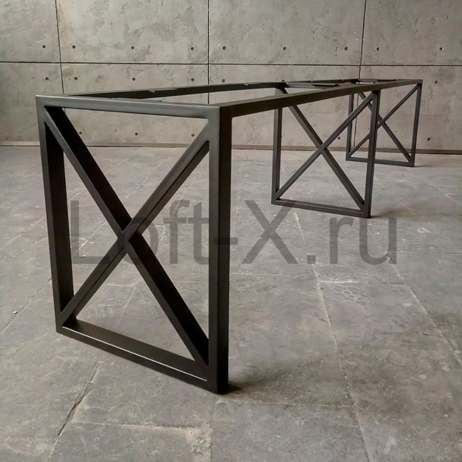 Подстолье лофт из профиля 40х20