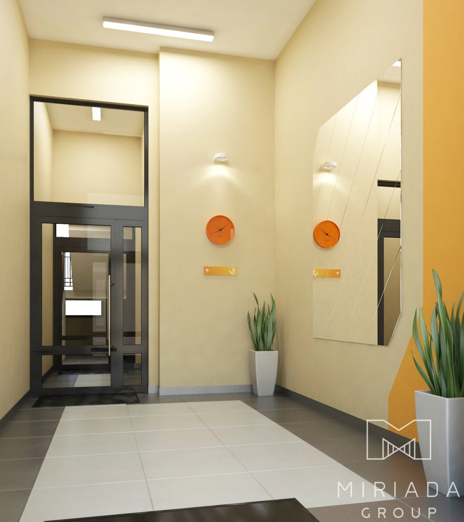 Отделка лифтового холла