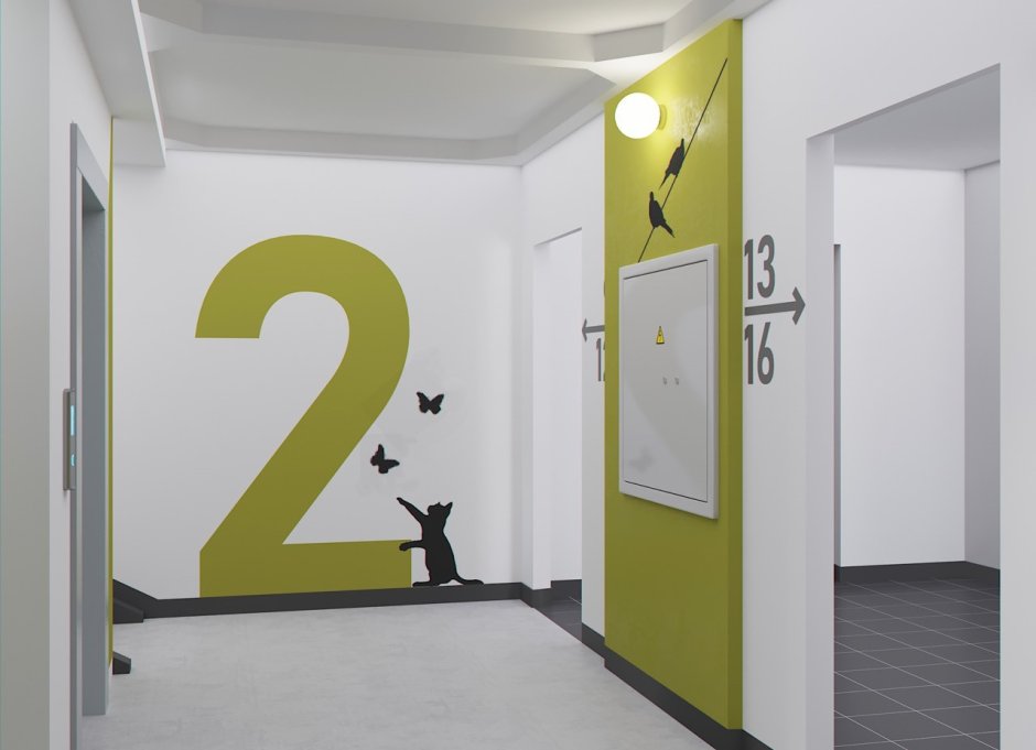 Навигация квартир в подъезде