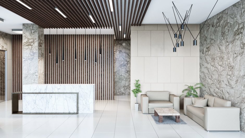 Вестибюль в эко стиле