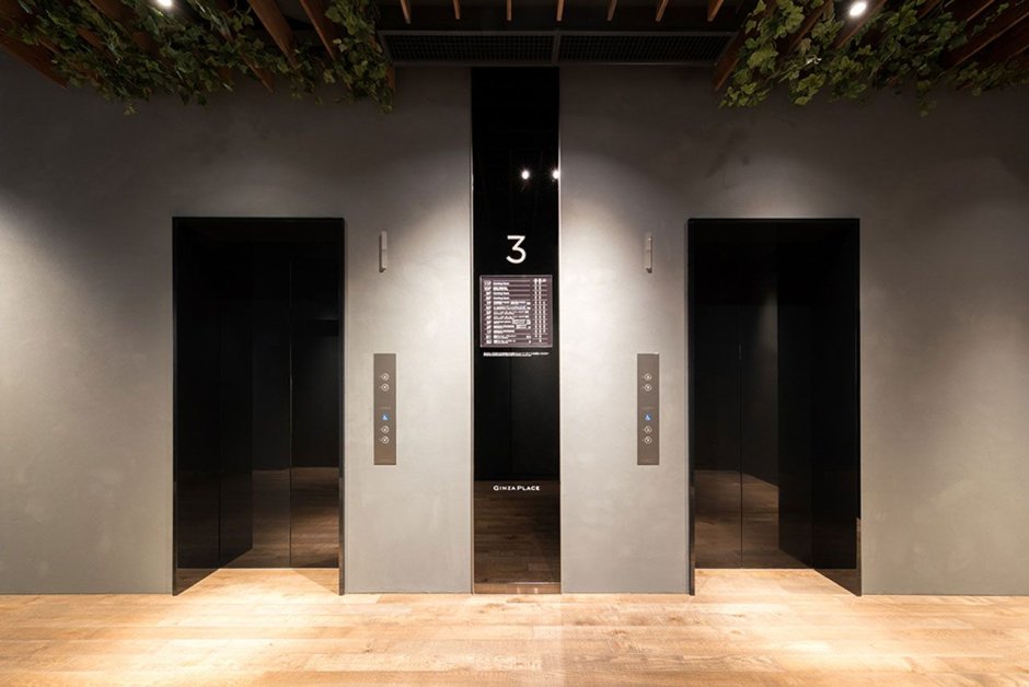 Двери в лифтовой Холл