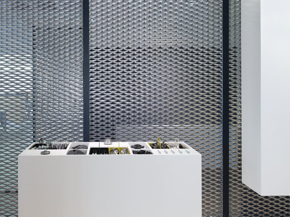 Ресепшен лофт сетка просечка