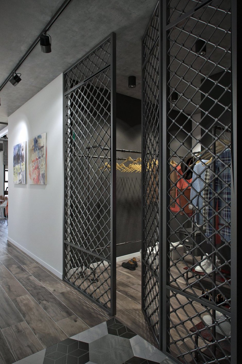 Решетки в стиле лофт