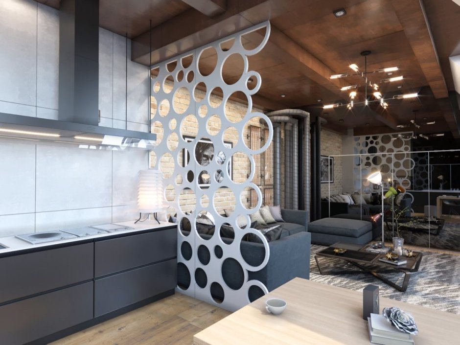 Перфорированные перегородки для зонирования