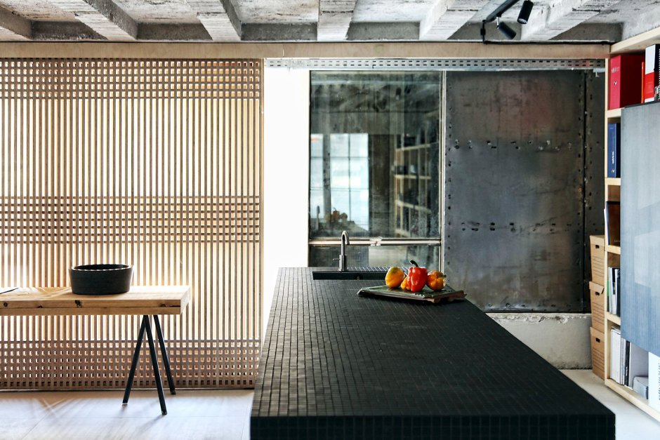 Сетка в интерьере лофт