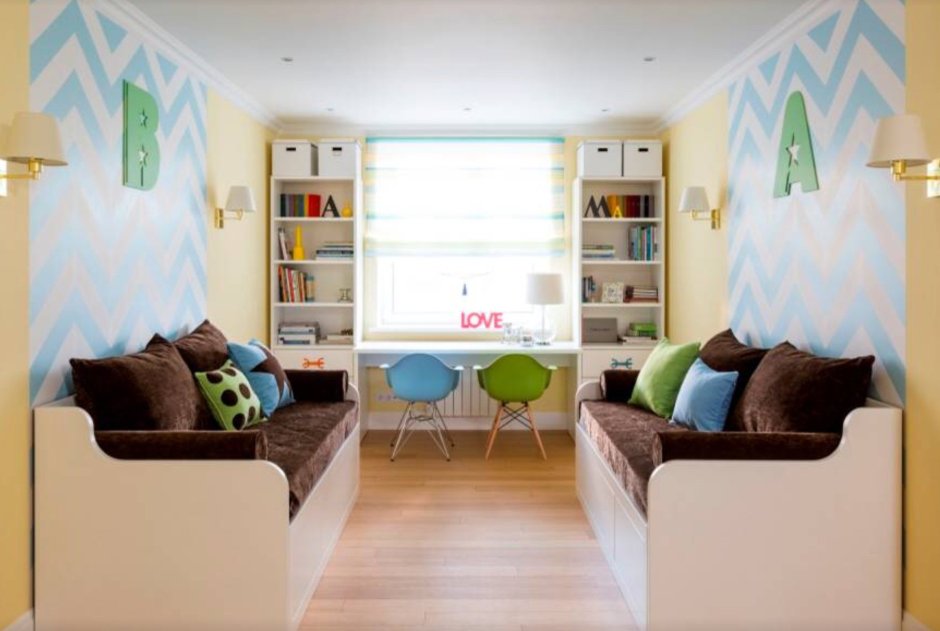 Комната 10 кв м для двоих детей разнополых детей