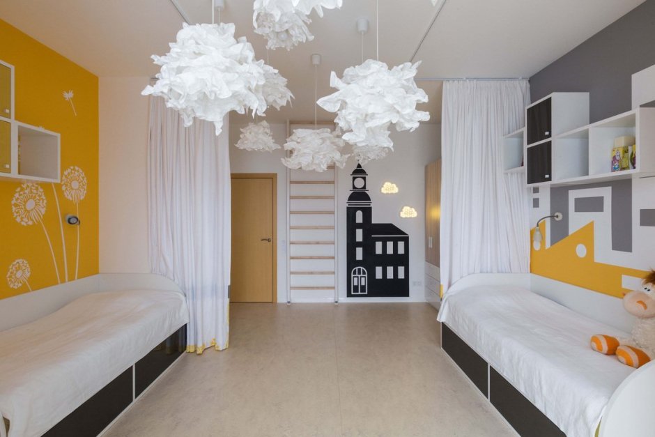 Детская комната для двоих разнополых детей