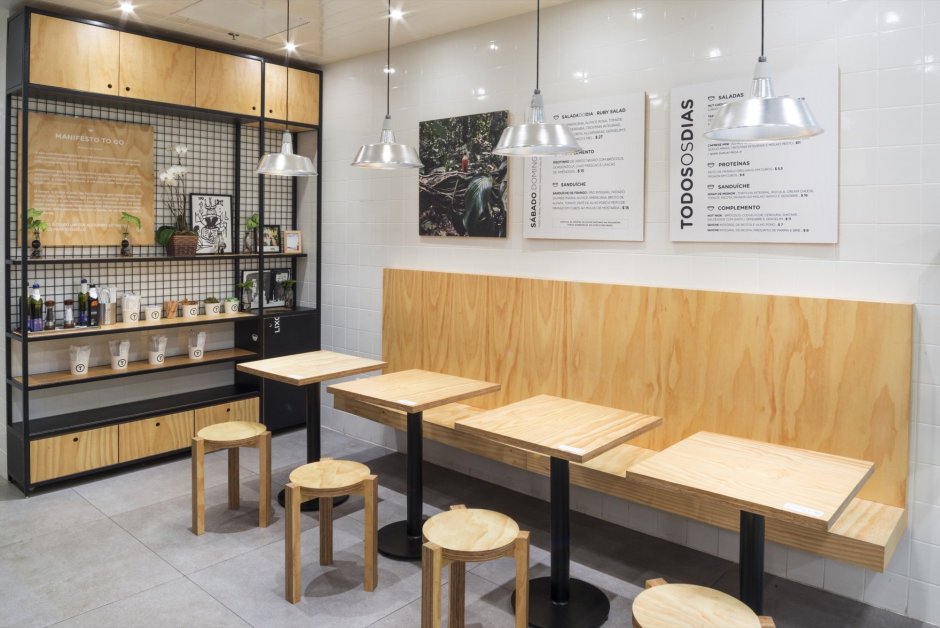 Интерьер закусочной быстрого питания