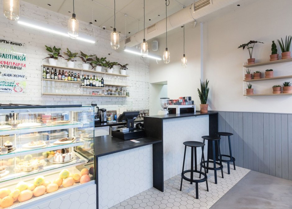 Интерьер небольшого кафе