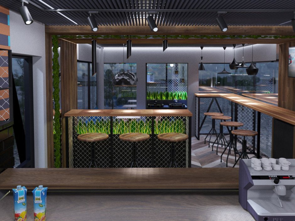 Кафе интерьер бехайнс