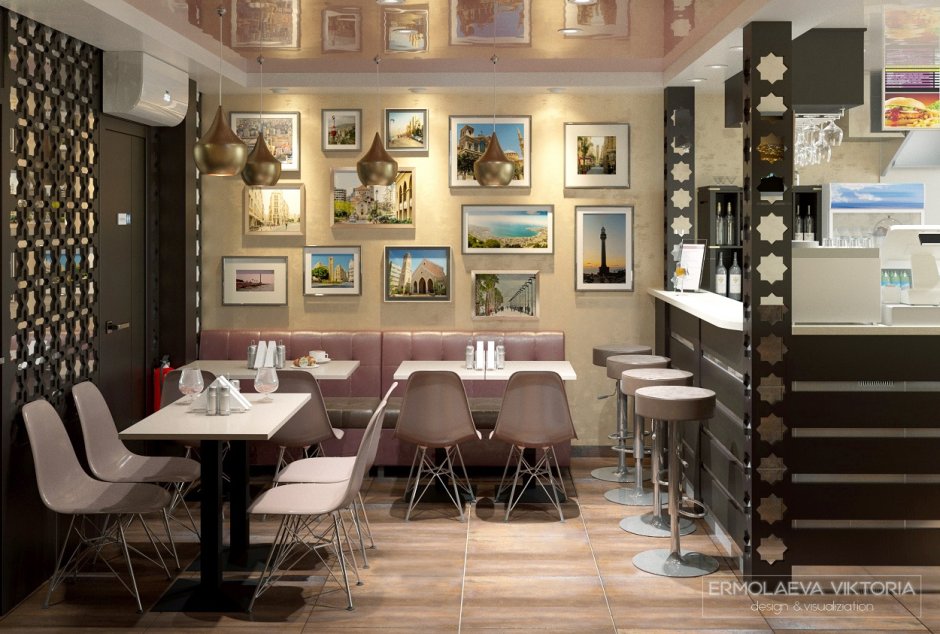 Интерьер мини кафе