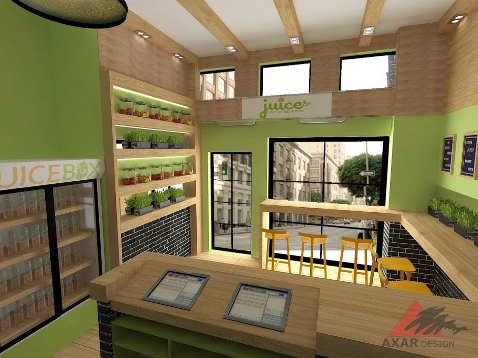 Интерьер мини пекарни